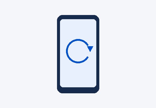 スマホの再起動イメージ